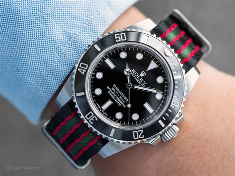 nato strap on rolex|rolex submariner strap sizes.